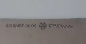 K0814 SCHMIDT BROS Cutlery Santoku Knife Steel #2