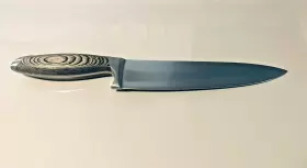 SBCBA07PM2 SCHMIDT BROS Brothers Chefs Knife Forged Steel Ash