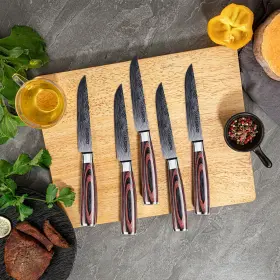 SK-CJCF109176106FU-5PC SEIDO KNIVES Tang Straight Edge Steak