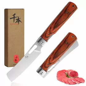 792136988061 SENBON Steel Sharp Pocket Folding Chef Knife Pe