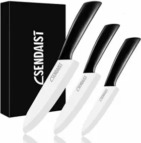 787794168153 SENDAIST Set Sharp Ceramic Kitchen Knives Anti