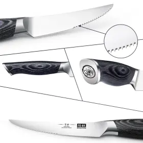 714757569863 SHAN ZU Steak Knife Set High Carbon Steel Knives #2