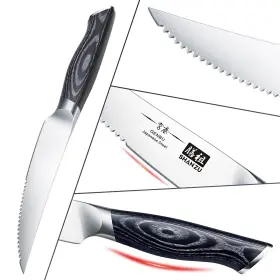 714757569863 SHAN ZU Steak Knife Set High Carbon Steel Knives #3