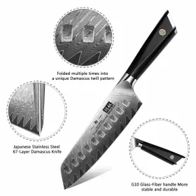 714757570357 SHAN ZU Damascus Chef Knife Santoku #2