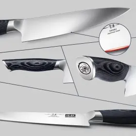 714757570807 SHAN ZU Knife Kitchen Block Set Stee #3