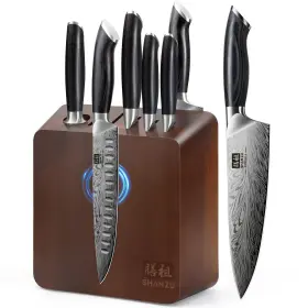 SZCST-2024-010 SHAN ZU Kitchen Knife Set Double Magnetic