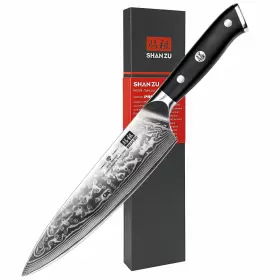 714757573303 SHAN ZU Chef Knife Steel Damascus Kitchen