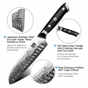 714757573518 SHAN ZU Chef Knife Kitchen Santoku Multifunction #2
