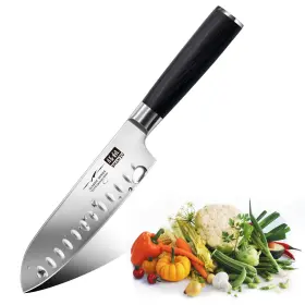 SZCS-2023-012 SHAN ZU Santoku Knife Kitchen Steel Tang Knives