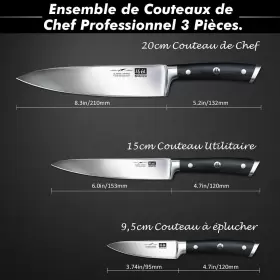 SZCST-2017-002 SHAN ZU Kitchen Knife Set Damascus Chef Knives #2