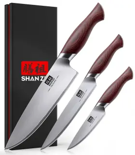 SZEST-2024-003-9 SHAN ZU Knife Set High Carbon Steel Chef Box