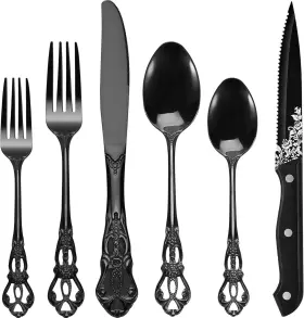 REH48 SHEUMNT Gorgeous Silverware Set Steak Knives Royal
