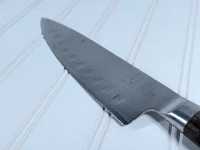 DM-0719 SHUN Classic Hollow Chef Knife Damascus Kai #3