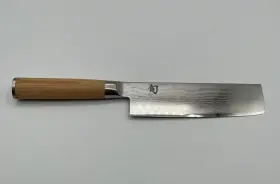 DM0728W SHUN Classic Blonde Nakiri Knife Handcrafted