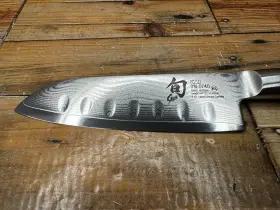 DM0740 SHUN Williams Sonoma Classic Hollow Santoku Knife #2