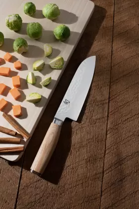 TDM0702W SHUN Premier Blonde Santoku Knife #3