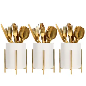 B0C53899C2 SIEBOLD Utensil Holder Ceramic Silverware Caddy
