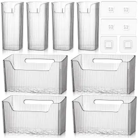 B0D541YFXT SILIFINE Wall Storage Organizer Bins Cabinet