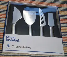 21110 SIMPLY ESSENTIAL Cheese Knives Chisel Spreader Cleaver