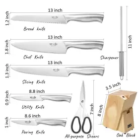 653854573581 SIXILANG Knife Set Steel Hollow Handle Manual #2