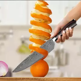HL-FG23005 SKYLINEWEARS Chef Knife Damascus Steel Meat Slicer #3