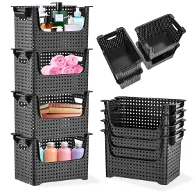 B0C8VGL6V9 SKYWIN Tidyfriend Stackable Storage Bins Pantry
