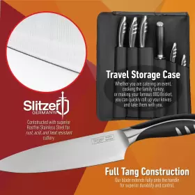 024409513985 SLITZER GERMANY Knife Set Ergonomically Chef Kni #2
