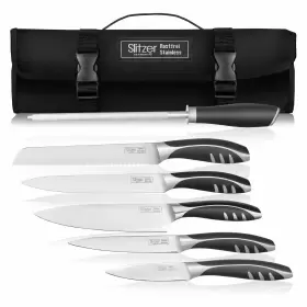 024409513985 SLITZER GERMANY Knife Set Ergonomically Chef Kni