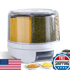 B0D8KHBN4D SLOW SLOG Rotating Grain Dispenser Rice Cereal