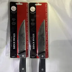 14209 SMART COOK CUTLERY Steak Knife Blade Steel Rivet Handle