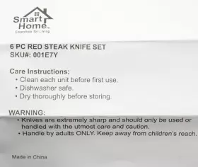 001E7Y SMART HOME Living Steak Knife Set #3