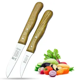 SMI-213-1 SOLINGEN Bird Beak Knife Paring Set Wooden Handle