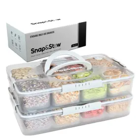 B0DHYXW9NN SNAP ST W Stow Dishwasher Safe Snackle Box Divided