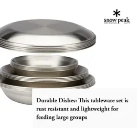 960589012077 SNOW PEAK Tableware Set Family #2
