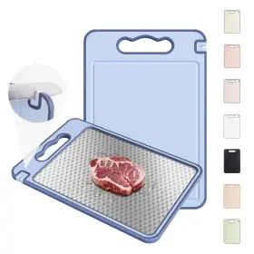 S-ZBMF07 SOCISEN Steel Cutting Board Handle Chopping Double