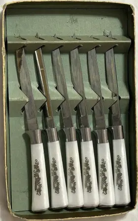 KIUTKNSOLINGEN6 SOLINGEN Steel Steak Knives Crown Awards #2