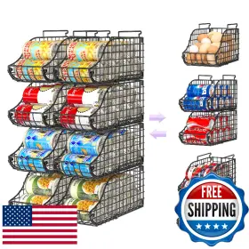 B0FB94TLKN SONYABECCA Organizer Pantry Stackable Cabinet Food