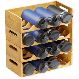 B0BBZHRPH8 SPACEAID Water Bottle Organizer Labels Kitchen