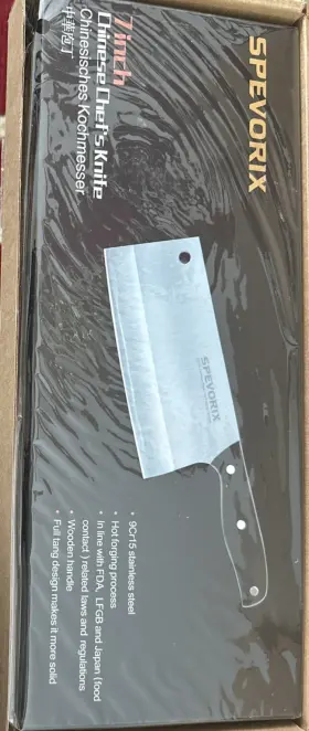 9CR15 SPEVORIX Chefs Knife Steel Cleaver