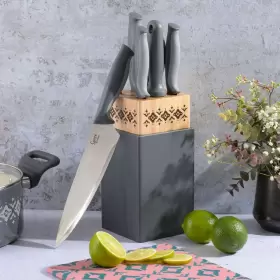 085081037343 SPICE BY TIA MOWRY Savory Saffron Steel Cutlery #3