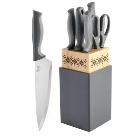 085081037343 SPICE BY TIA MOWRY Savory Saffron Steel Cutlery