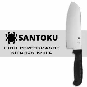 716104700059 SPYDERCO Santoku Kitchen Knife Steel Blade Bla #2