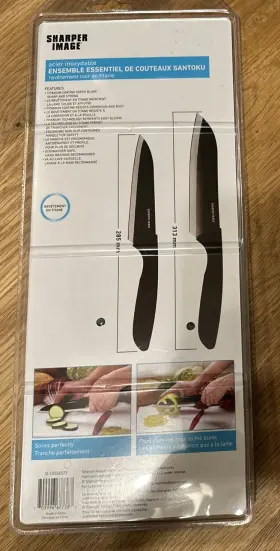 13SS414DW SHARPER Santoku Knife Set Titanium #2