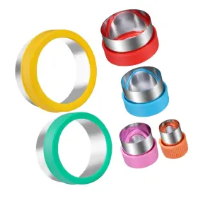 746210989802 STRENDIER Round Cookie Biscuit Cutter Set Circle