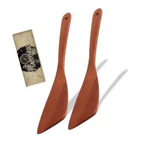 HC-MC-13IN STRENDIER Haoioksc Solid Wood Spatula Set Pans