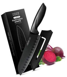 HHKN0054 STRENDIER Hero Santoku Knife High Carbon Steel Chopp