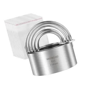 HRBG-0001 STRENDIER Steel Cookie Set Round Biscuit Cutter