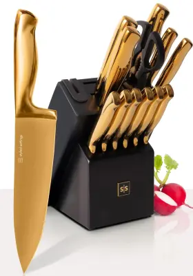 VES926 STYLED SETTINGS Knife Set Block Sharpener Ultra Sharp