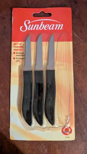 073287611528 SUNBEAM Paring Knife Set Robinson