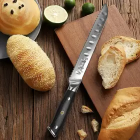 00201701105USE SUNNECKO Bread Knife Kitchen Serrated Damascus #3